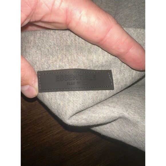 Small/Medium/Large Fear Of God Essentials Hoodie Dark Oatmeal SS22 NEW AUTHENTIC - Picture 9 of 11